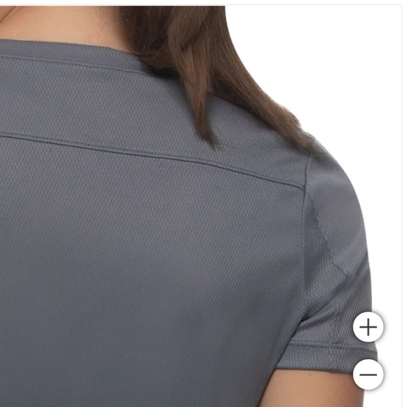 NWT TurboDry Women's Performance V-Neck Tee Gray S - Picture 3 of 5